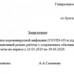 Пример заявления на дистанционную работу в связи с коронавирусом - правила написания для перевода