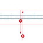Scheme of how to stitch documents into 3 holes